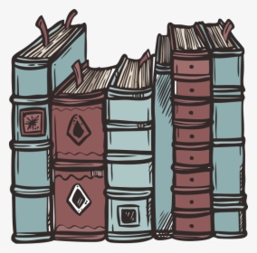 Books Icon 1001 Goodnights - Book Spines Clipart, HD Png Download, Transparent PNG