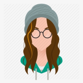 Girl With Glasses Icon , Png Download - Girl With Glasses Icon, Transparent Png, Transparent PNG