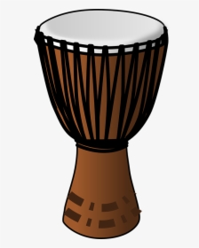 Drum, African, Wooden, Traditional, Tribal, Natural - Djembe Drum Clipart, HD Png Download, Transparent PNG