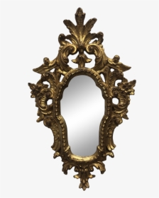 Vintage Gilt Rococco Mirror - Antique, HD Png Download, Transparent PNG