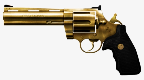Weapon Gold Gun Firearm Pistol - Gun Gold Png, Transparent Png, Transparent PNG