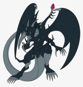 Red Eyes Black Sword Dragon Concept By Malganis-lefay - Red Eyes Black Dragon Pokemon, HD Png Download, Transparent PNG