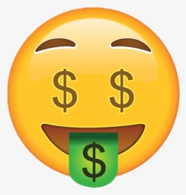 Money Face Emoji Png, Transparent Png, Transparent PNG