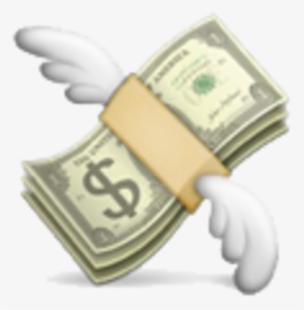Emojipedia Money Bank Cash - Flying Money Emoji Transparent, HD Png Download, Transparent PNG