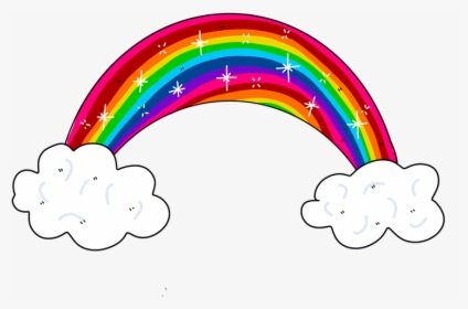 Rainbow, Clouds, Landscape - Png Arc En Ciel, Transparent Png, Transparent PNG