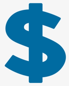 Blue Clipart Dollar Sign - Blue Dollar Sign Png, Transparent Png, Transparent PNG