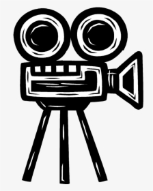 Clip Art Old Film Projector - Movie Camera Drawing, HD Png Download, Transparent PNG