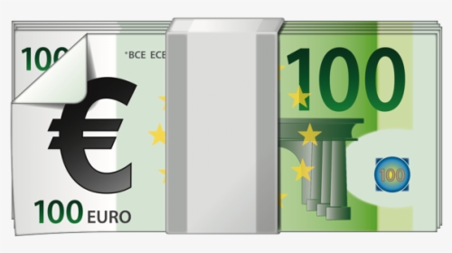 Png 100 Euros Banknote Icon, Transparent Png, Transparent PNG