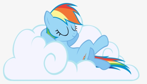 Artist Rainbowcrab Rainbow Dash Safe Simple - My Little Pony Rainbow Dash Cloud, HD Png Download, Transparent PNG