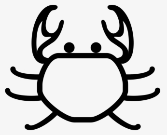 Transparent Crab Claw Png - Crab Black And White Png, Png Download, Transparent PNG
