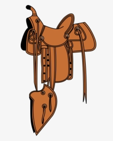 Horse,pack Animal,saddle - Transparent Saddle And Reins, HD Png Download, Transparent PNG