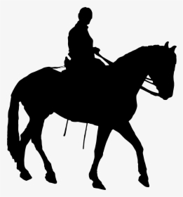 Man On Horse Silhouette, HD Png Download, Transparent PNG