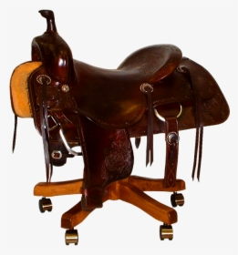 Horseshoe Clipart Horse Saddle - Horse Saddle Office Chair, HD Png Download, Transparent PNG