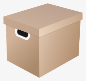 Storage Carton Box With Lid, Moving Box, Cardboard - Caixa De Papelão Com Tampa, HD Png Download, Transparent PNG