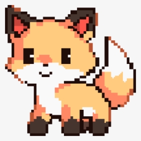 Transparent Cute Fox Png - Cute Pixel Art Fox, Png Download, Transparent PNG