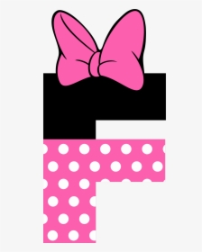Precioso Alfabeto Tipo Minnie Rosa - Minnie Mouse Letter Design, HD Png Download, Transparent PNG