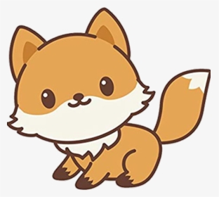 #fox #kawaii #kawaiifox #cute #cutefox #cartoon #cartoonfox - Cute Fox Drawing, HD Png Download, Transparent PNG