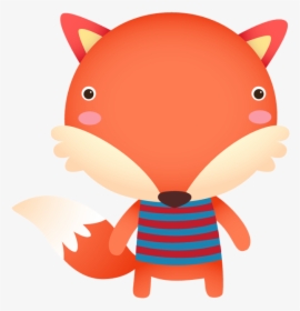Cartoon Cute Funny Fox - Animal Cartoon Cute Png, Transparent Png, Transparent PNG