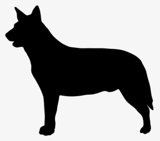 Cattle Dog Silhouette At Getdrawings - Australian Cattle Dog Silhouette, HD Png Download, Transparent PNG