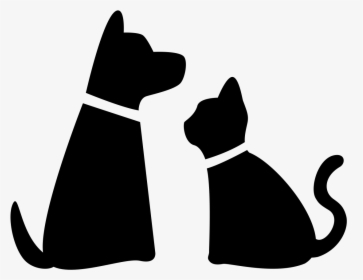 Dog And Cat Silhouette Png , Png Download - Png Dog And Cat, Transparent Png, Transparent PNG