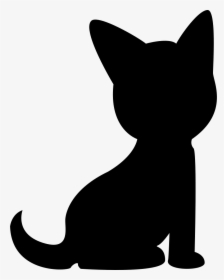Dog Puppy Silhouette Svg Png Icon Free Download - Cat Icon Png Transparent, Png Download, Transparent PNG