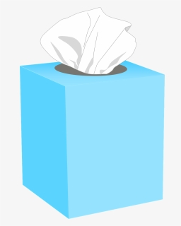 Box,turquoise,carton - Blue Box Of Tissue, HD Png Download, Transparent PNG