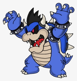 Collection Of Free Luigi Drawing Bowser Download On - Mario And Luigi Bowser's Inside Story Blue Bowser, HD Png Download, Transparent PNG