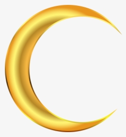 Gold Crescent Transparent Png Image - Gold Crescent Moon Png, Png Download, Transparent PNG