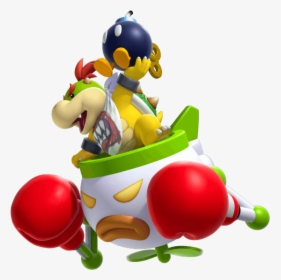 Flying Across The Screen, Holding A Bomba - Mario Bros Bowser Jr, HD Png Download, Transparent PNG