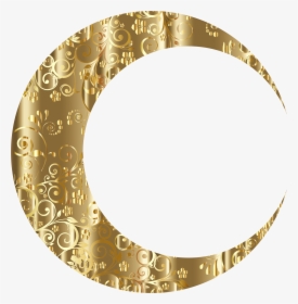 Crescent Vector Gold - Crescent Moon Gold Png, Transparent Png, Transparent PNG