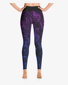 Blue & Purple Swirl Yoga Pants - Leggings, HD Png Download, Transparent PNG