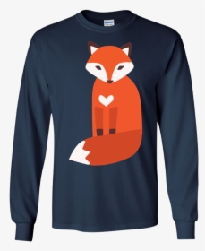 Vector Cute Fox Ls Tshirt Teeever - T-shirt, HD Png Download, Transparent PNG