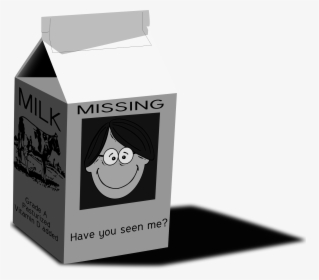 Clip Art Milk Carton Missing Person - Missing Person Milk Carton, HD Png Download, Transparent PNG