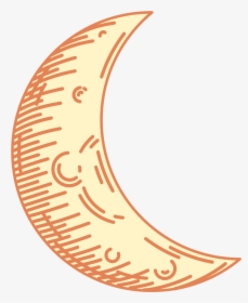 Crescent Moon Clip Arts - Moon Night Crescent Png, Transparent Png, Transparent PNG