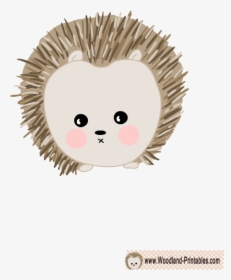 Free Printable Cute Hedgehog - Woodland Animal Watercolor Transparent, HD Png Download, Transparent PNG