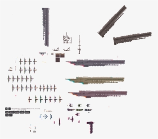 Pixel Art Spaceship Sprite Sheet, HD Png Download, Transparent PNG