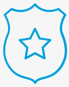 Badge Decorated With A Star - Award Clipart Black And White, HD Png Download, Transparent PNG