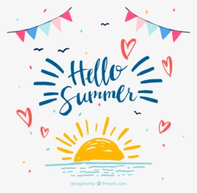 Hello Summer Png Image - Vector Hello Summer 2018, Transparent Png, Transparent PNG