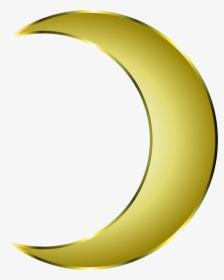 Clipart Moon Crescent Shape - Golden Crescent Moon, HD Png Download, Transparent PNG