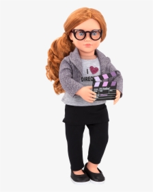 Mienna Deluxe 18-inch Movie Doll With Clapperboard - Our Generation New Mienna Doll, HD Png Download, Transparent PNG