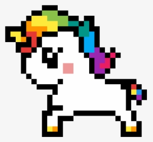 Transparent Baby Unicorn Clipart - Cute Pixel Art Unicorn, HD Png Download, Transparent PNG