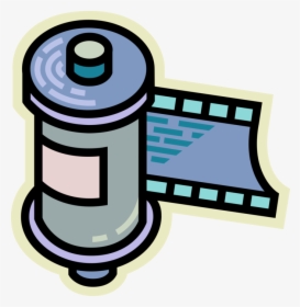 Vector Illustration Of 35mm Photography Roll Of Camera, HD Png Download, Transparent PNG
