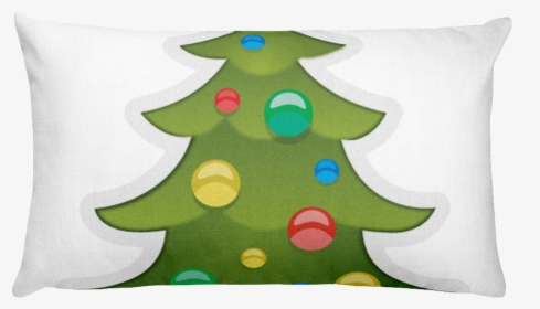 Clip Art Bed Pillow Tree Just - Png Christmas Tree Emoji, Transparent Png, Transparent PNG