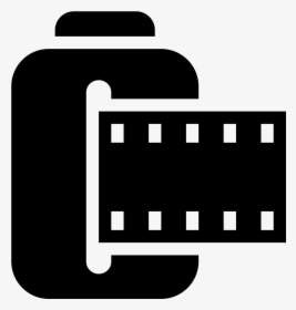 Film Roll Filled Icon - Illustration, HD Png Download, Transparent PNG