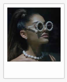 #ariana #grande #white #tumblr #polaroid #square #photo - Ariana Grande Pearl Sunglasses, HD Png Download, Transparent PNG