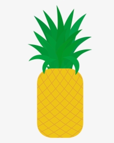 Flat Pineapple Poster Tropical Fruit Png And Vector - Vector Fruit Png, Transparent Png, Transparent PNG