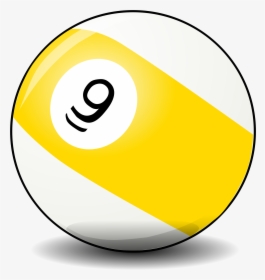 9 Ball Png - Pool Ball Clip Art, Transparent Png, Transparent PNG