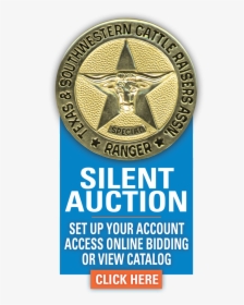 Tscra Special Ranger Silent Auction Open Cattle Raisers - Poster, HD Png Download, Transparent PNG