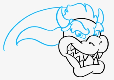 How To Draw Bowser From Super Mario Bros - Mario Bros Drawing, HD Png Download, Transparent PNG