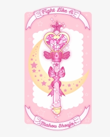 Made Another Fight Like A Mahou Shoujo - Sailor Moon Wand Png, Transparent Png, Transparent PNG